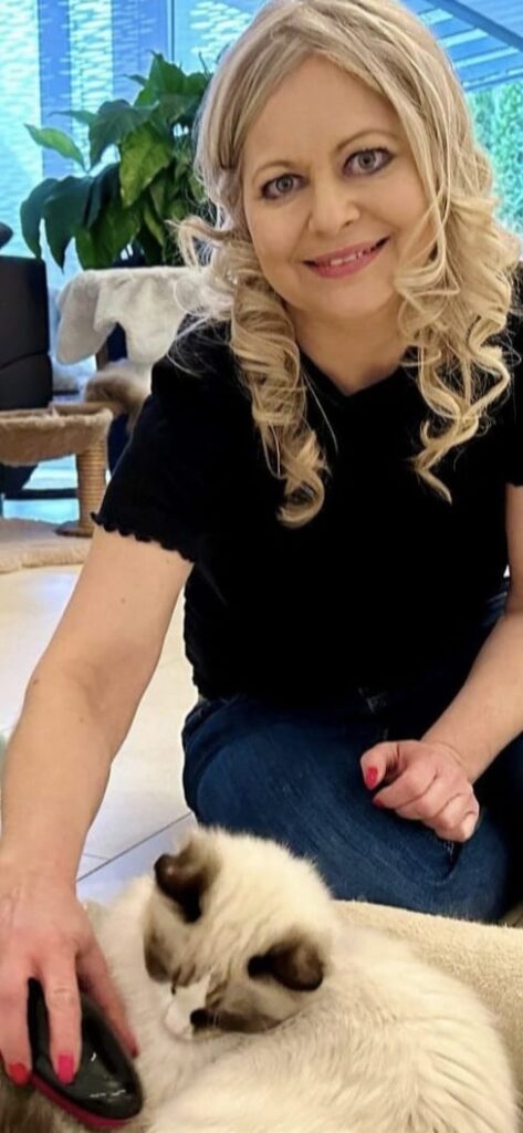 Über uns michaela mit kitten